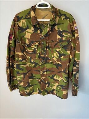 Source Unknown Men's Military Field Jacket - Green/Brown/Black